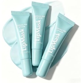 Soothing lip mask, gently exfoliates, cool peel-off lip mask, long-lasting moisturizing, suitable for daily makeup prep. (3 sheets)