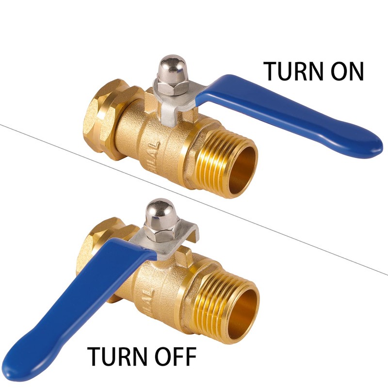 BILAL Heavy Duty Garden Hose Shut Off Valve with Long