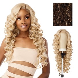 Sensationnel Butta Lace Precut Wigs - Unit 9 Glueless Extra Wide 5 Inch Deep Parting Synthetic Pre Tweezed Smaller Knot Hairline (CHBLONDE)