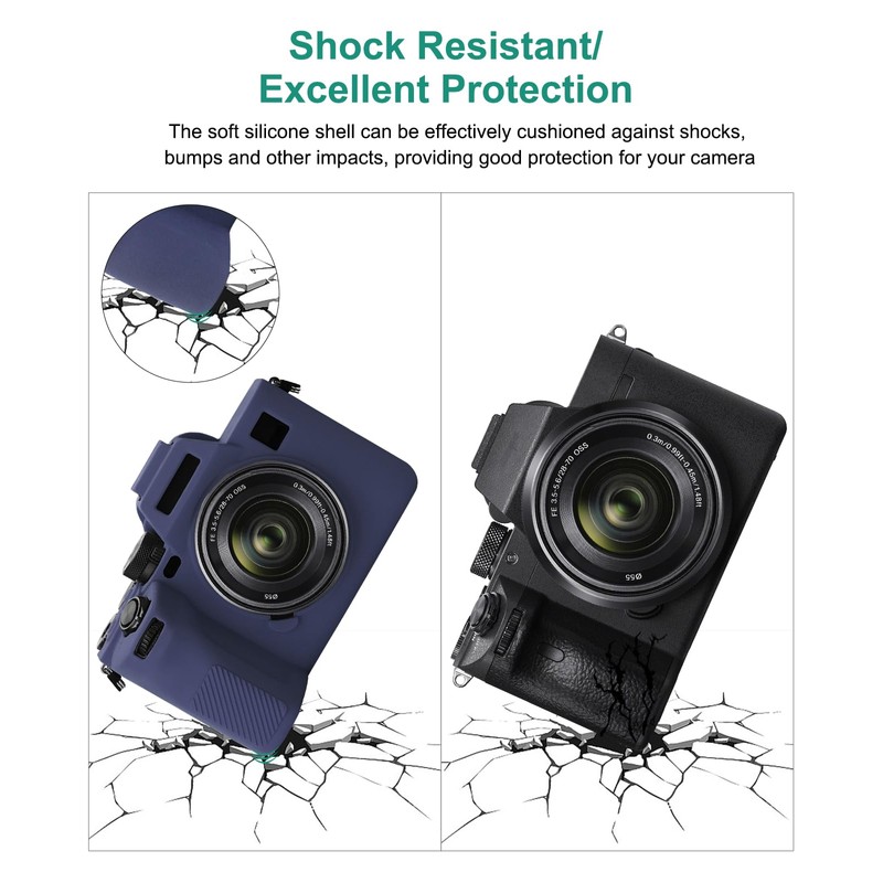 Digital Camera Case for Sony A7 IV,Anti-Scratch Soft Silicone Protective