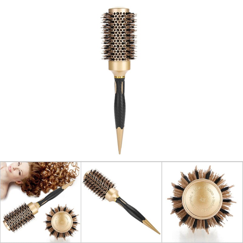 Antistatic Anion Round Hair Brush with Ceramic Plate Design for
