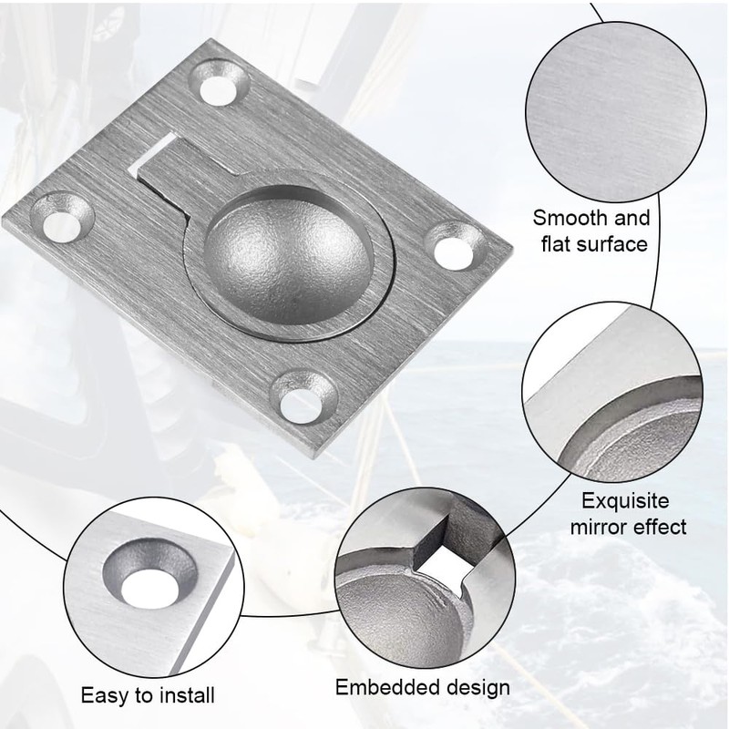 SPEACOUR Hatch Handle Flat Door Handle Inlet Handle Invisible Handles