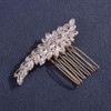 Missgrace Bridal Rhinestones Hair Comb Sparkling Dainty Rhinestones Headpiece for
