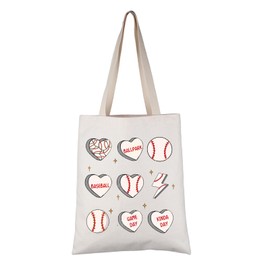 PYOUL Baseball Lover Gift Baseball Game Day Tote Bag Family Baseball Handbag Sports Mom Baseball Mom Gift (Baseball Game Tote)