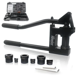 iGeelee Metal Stud Punch Set for 7/8", 1-1/8", 1-11/32" - 20GA Steel, Sheet Metal Hole Punch Kit, Lever Puncher CC-100