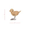 Foreside Home & Garden Natural Wrapped Bird Decorative Figure Seagrass