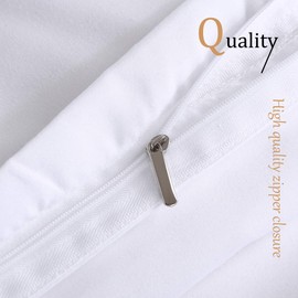 Precious Star Linen | Egyptian Cotton | Duvet Cover Alaskan King 120 X 132 Inch | Zipper Closure & Corner Ties | Lightweight Breathable - 1 Piece Premium Duvet Cover White Solid