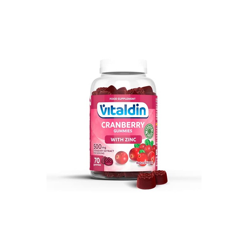 VITALDIN Cranberry Gummies – 500 mg of Cranberry Extract per