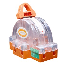 RUIAN Copper Plated 63A Clear Double Pole Electric Brake Safety Knife Switch for Industrial Appliances, DPST