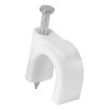 Bolsa De 20 Grapas Blancas De 12mm Para Cable Redondo Volteck GCU-12B                                                                                 