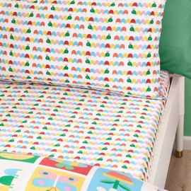 Catherine Lansfield Kids Curious Caterpillar Junior Fitted Sheet Bright