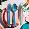 Party Dimensions Plastic Blue | Pack of 48 Cutlery Combo,