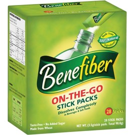 Benefiber Natural Fibre Supplement On-the-Go Stick 28 Sticks x 3 Pack