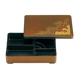 Fukui Craft 23213440 Sengoku Nagate Lunch Box, Nogikuchi Black (Lid Parent) 9 Size