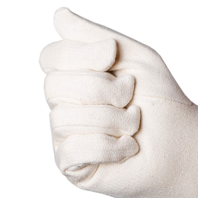 Jah 605 Cotton Gloves 12 Pairs Oekotex Jersey Medium Weight