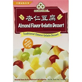 Golden Coins Brand ALmond Flavor Gelatin Dessert