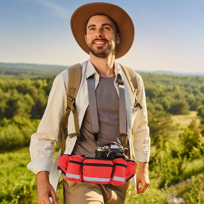 Medical Fanny Pack with Multiple Compartments with Adjustable Belt Waterproof