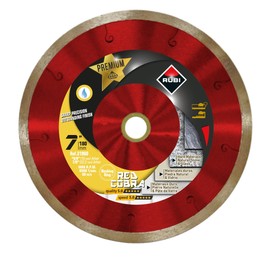 Premium Diamond Blade Red Cobra Wet 7" | Ideal for Cutting Porcelain, Ceramic, Glass, Marble, Granite, Natural Stone.