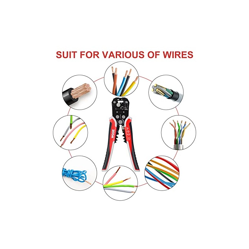 WGGE WG-014 Pelacables de aislamiento autoajustable Para pelar cables de