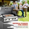 Stainless Steel Griddle for Gas Grill - 17" x 13"