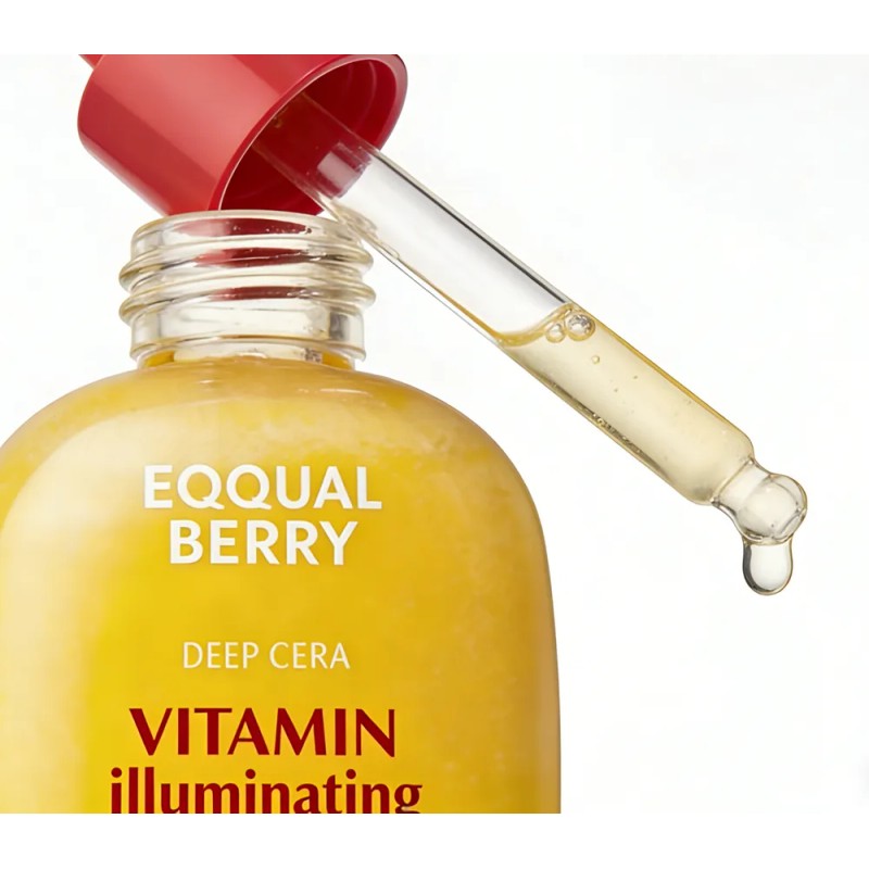 2pc Eqqualberry Suero Iluminador Con Vitamina Se Mezclarán Normal Día/noche