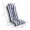 Enipate Weather Resistant Adirondack Chair Cushions High Back Indoor Outdoor