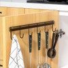 Nmgkokew 2Pcs Kitchen Utility Hooks,Wall Mount Kitchen Utensil Rack with