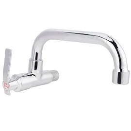 Single Cold Water Tap G1/2in Wall Mounted Sink Water Faucet Kitchen Sink Faucet Rotating for Home Kitchen (LQ-3092 25cm)