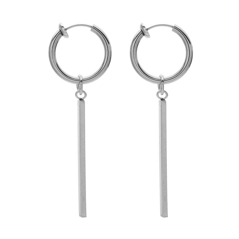 BTS Jimin Hoop Earrings for Men Women Binaural 2pcs Stick