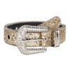COTIM COYIN Men Women Western Rhinestone Belt, Crystal Studded Leather,