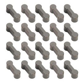 LONZIKP Pack of 20 Track Connectors, Railway Accessories, Rail Connectors, Wooden Railway Connectors, Adapter Compatible (Grey)