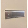 Aluminum Nameplate Holder, New, Modern Design, 8" x 2" (Silver,