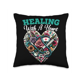 Registered Nurse Healthcare Medical RN Holistic Nurse Throw Pillow