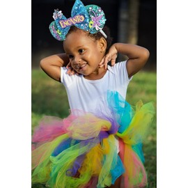 DRESHOW Mouse Ears Bow Headbands Glitter Party Decoration Cosplay Costume for Women