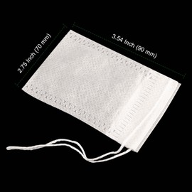 PINGEUI 700 Pcs Tea Bags Empty, Disposable Mesh Tea Filter Bag with Drawstring Seal, Tea Filter Bags Tea for Loose Leaf Tea, Spice, Sachet, Foot Bath, Cooking