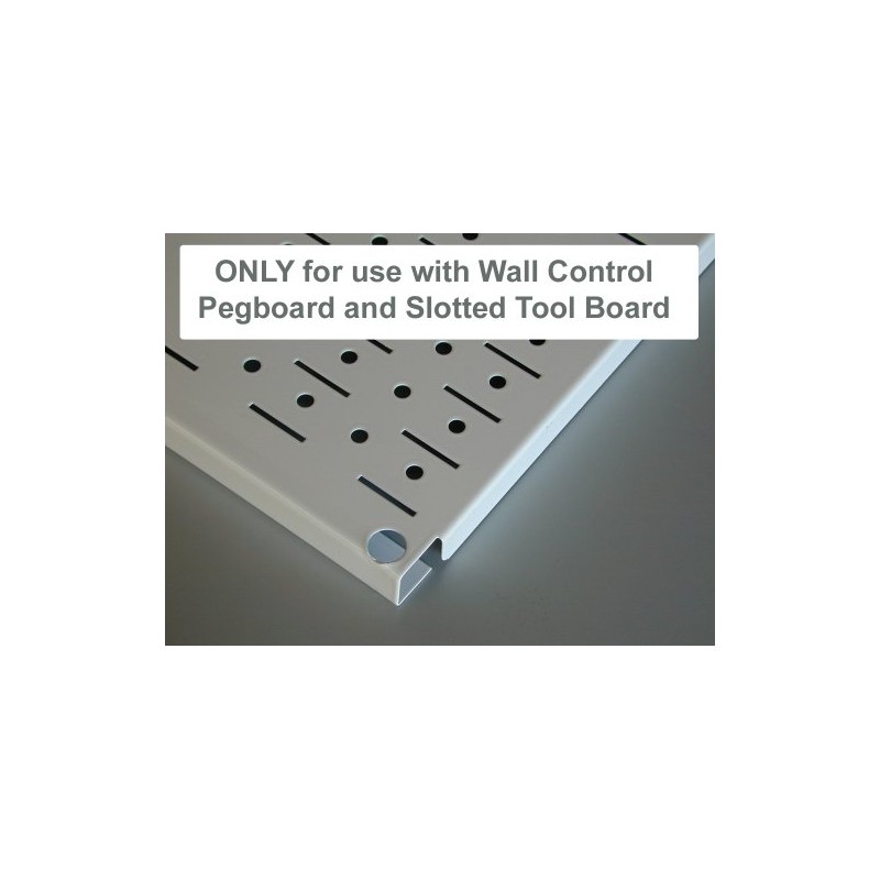 Wall Control 9in Reach Extended Hook Pair - Slotted Metal