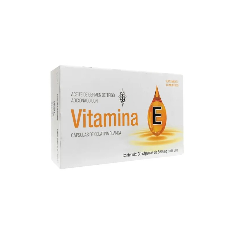 Progela Vitamina E 30 Capsulas Caceite De Germen De Trigo.