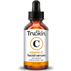 TruSkin Naturals Vitamin C Serum for Face, Topical Facial Serum with Hyaluronic Acid & Vitamin E, 1 fl oz.