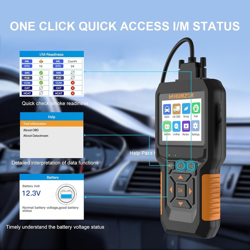 Heavy Duty Truck Scanner,Full System Diesel Diagnostic Scan Tool and