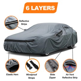 Unbranded 6 Layer CUSTOM FIT Chevy Corvette C3 Car Cover 100% Waterproof All Weather