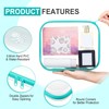 Sanwuta 6 Pcs Clear Hard Zipper Case Hard Plastic Zipper