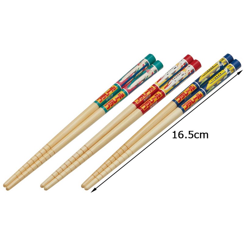 Skater ANT2T-A Bamboo Chopsticks Set of 3 Pairs 16.5 cm