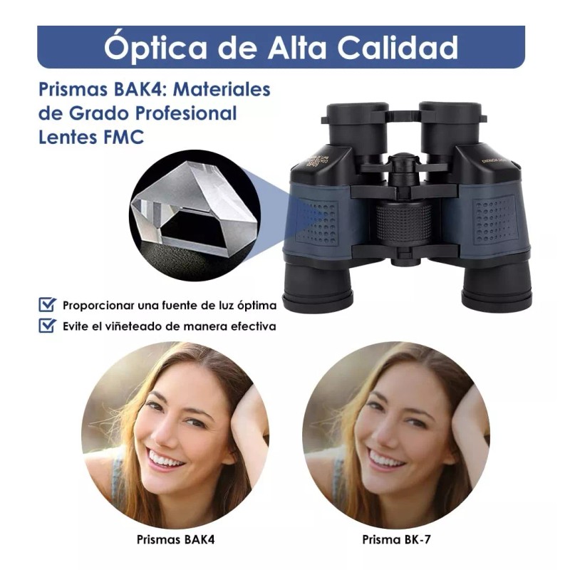 Binoculares 60x60 Binoculares Vision Nocturnos Miralejos Prismaticos