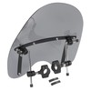 ECOTRIC Universal Tinted Windshield 18"x16" Compatible with Yamaha Honda Suzuki