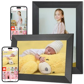 Golony WiFi Digital Photo Frame, 10.1 Inch Digital Photo Frame, 1280 x 800 IPS LCD Touch Screen, 32 GB Internal Memory, Automatic Rotation, Share Moments Instantly with Frameo App, Black