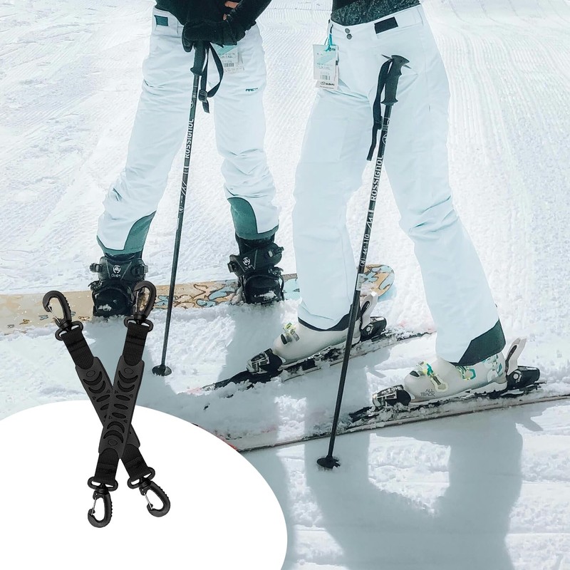 Rumyve 2pcs Ski Boot Carrier Belt,Ski Boot Carrier Belt,Winter Ski