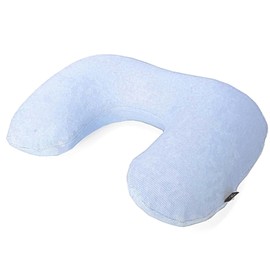 Vanguard Neck Pillow, Air, Travel, Airplane, Carry, Compact, Air Pillow, Made in Japan, Absorbent, Quick Drying, Soft to the Touch, Stretch Fabric, Asahi Kasei Aqua Pile Blue, Regular