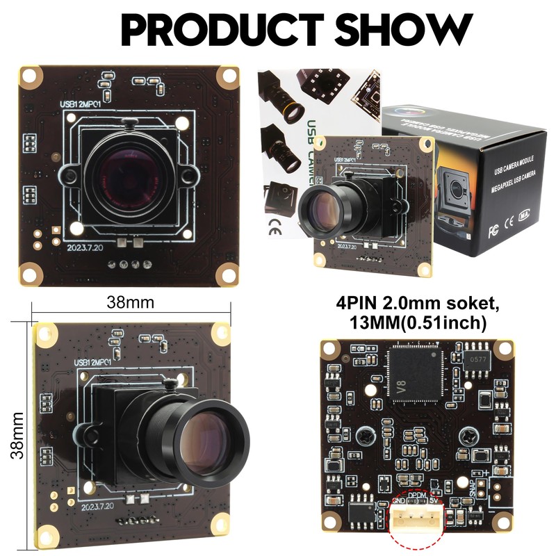 12MP USB Camera Module 4K 120fps High Speed Golf Swing
