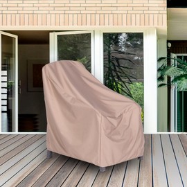 Hanover Outdoor Furniture Cover for Recliner, Waterproof, Weatherproof, and UV-Resistant Polyester Cover for Strathmere, Ventura, and Madrid Patio Chairs, 35.43" D x 30.3" W x 35.43" H, Tan