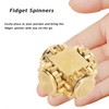 Brass Fidget Spinner, Gear Linkage Rotating Toy Gears Linkage Anti